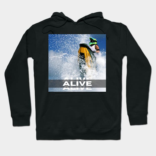 Jet Ski Rider Hoodie by LuxTeeShop